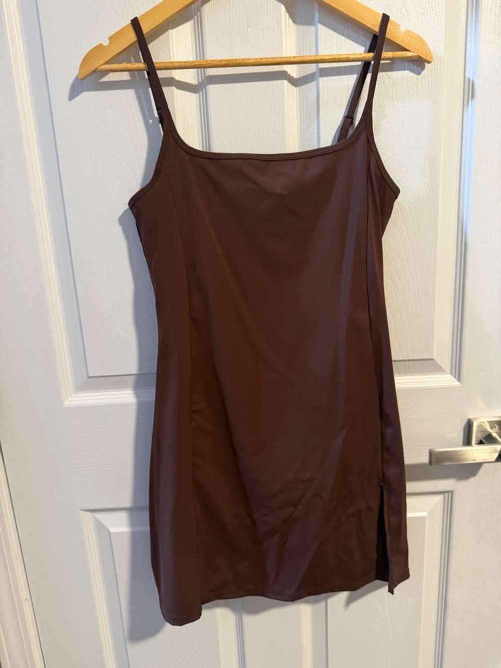 Simple Brown Slip Dress